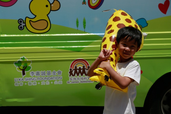 Children love the animal balloons and some even gave their new “pets” a name.